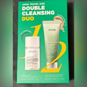 Anua Travel Size Double Cleansing Duo - new/unopened; K-Beauty All-Star!